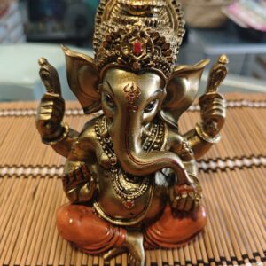 EJEMPLO, Elefante Serenidad Dorado – Figura Decorativa